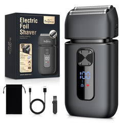 Brightup Afeitadora eléctrica con láminas dobles frontales para afeitado suave