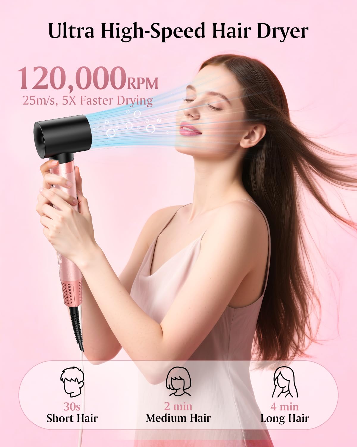 Brightup estilizador con tecnología Coanda para rizos automáticos.
