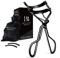 Rizador de pestañas Brilliant Beauty en negro azabache para rizo suave y definido