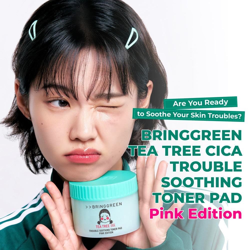 BRING GREEN edición rosa: disco tónico con Centella para uso diario suave.