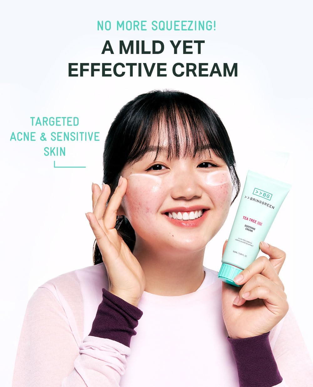 BRING GREEN Crème texture hydratante veloutée pour le visage.