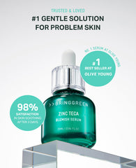 BRING GREEN Zinc TECA Serum, textura suave e hidratación profunda.