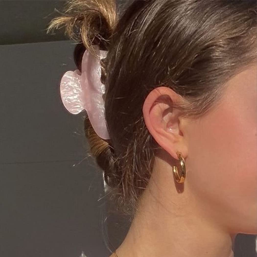 Brinie pinza de pelo rosa, clip claw en empaque, ideal para regalo o compra.