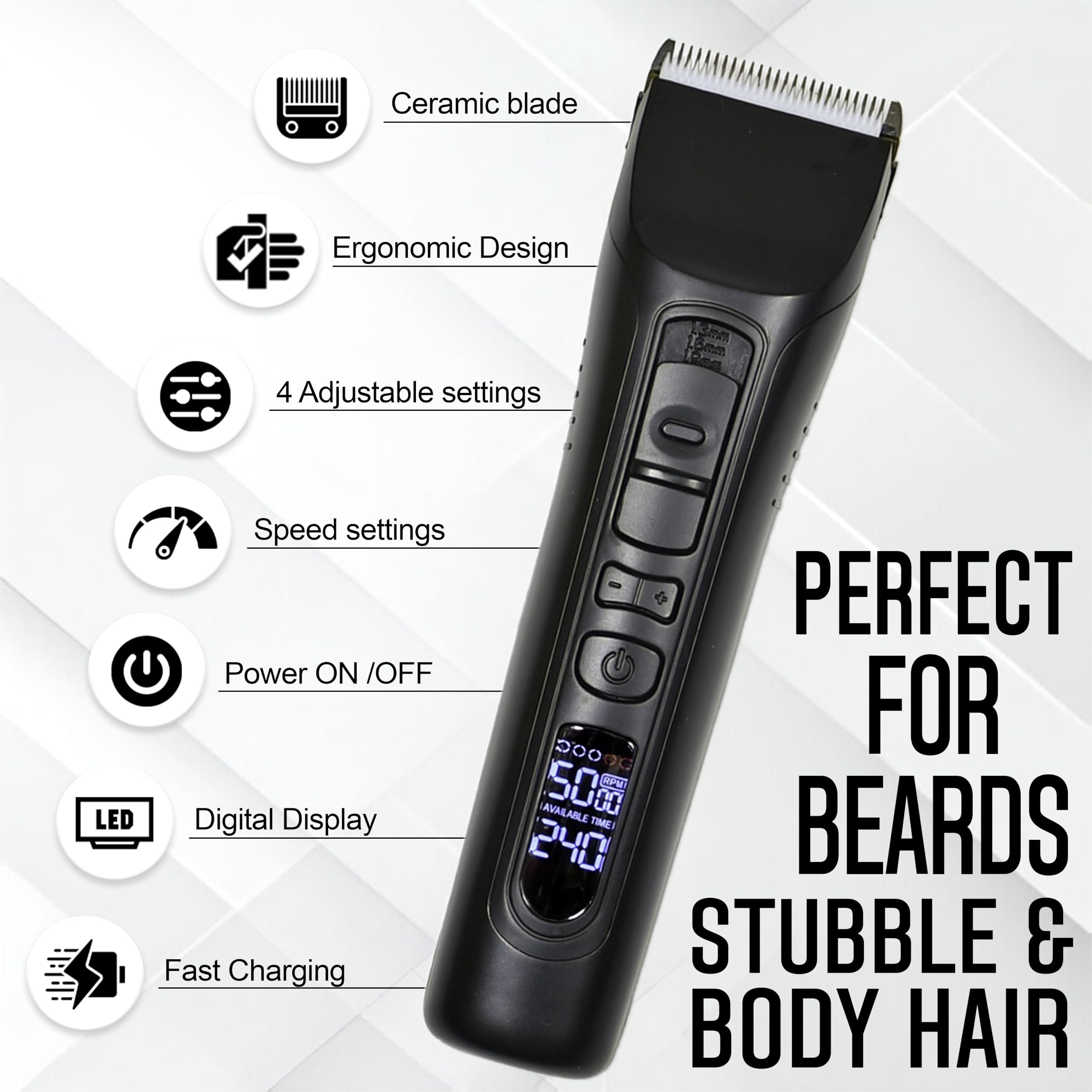 Brio Beardscape V1 cinco velocidades para estilos variados