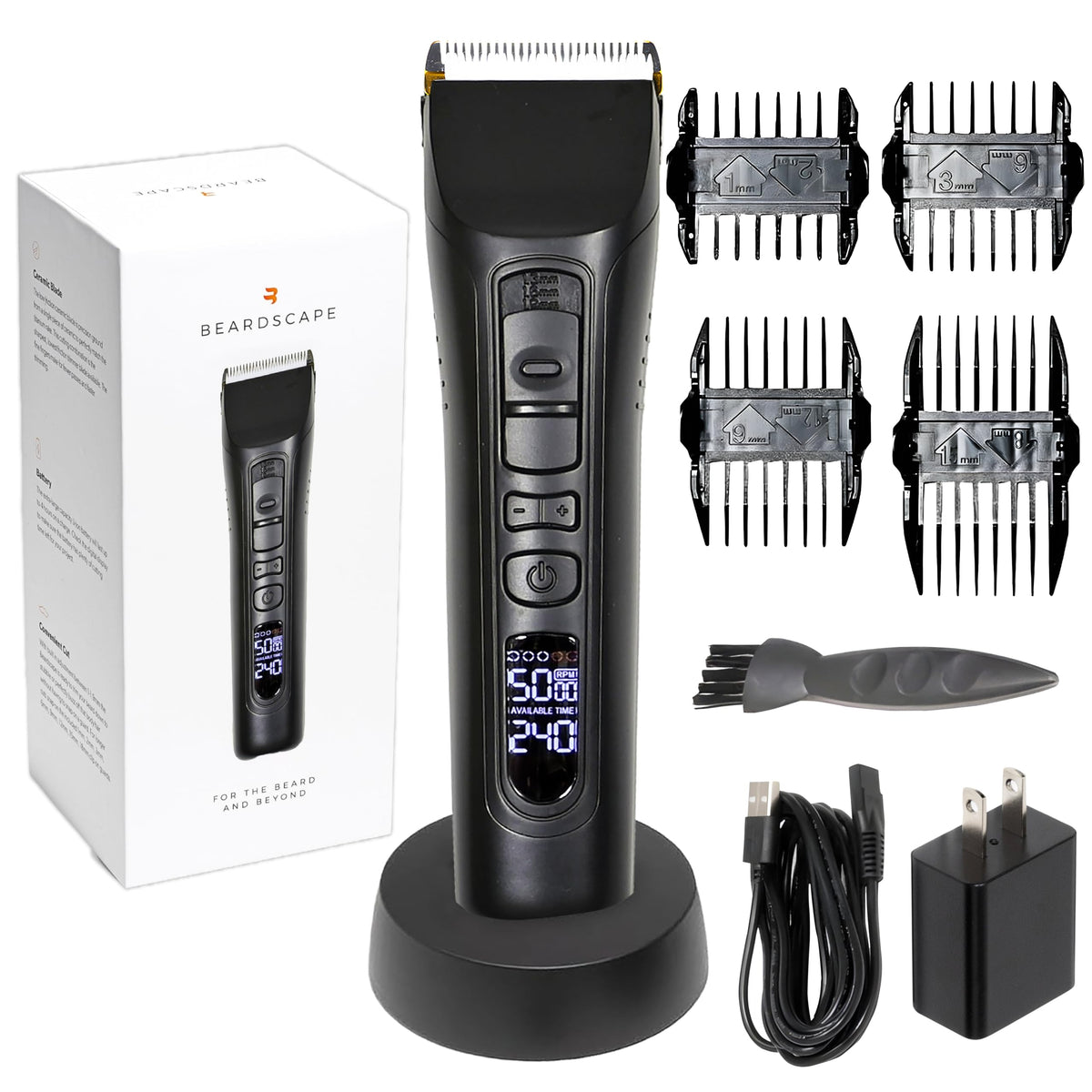 Brio Beardscape V1 cuchilla cerámica baja fricción para un corte suave