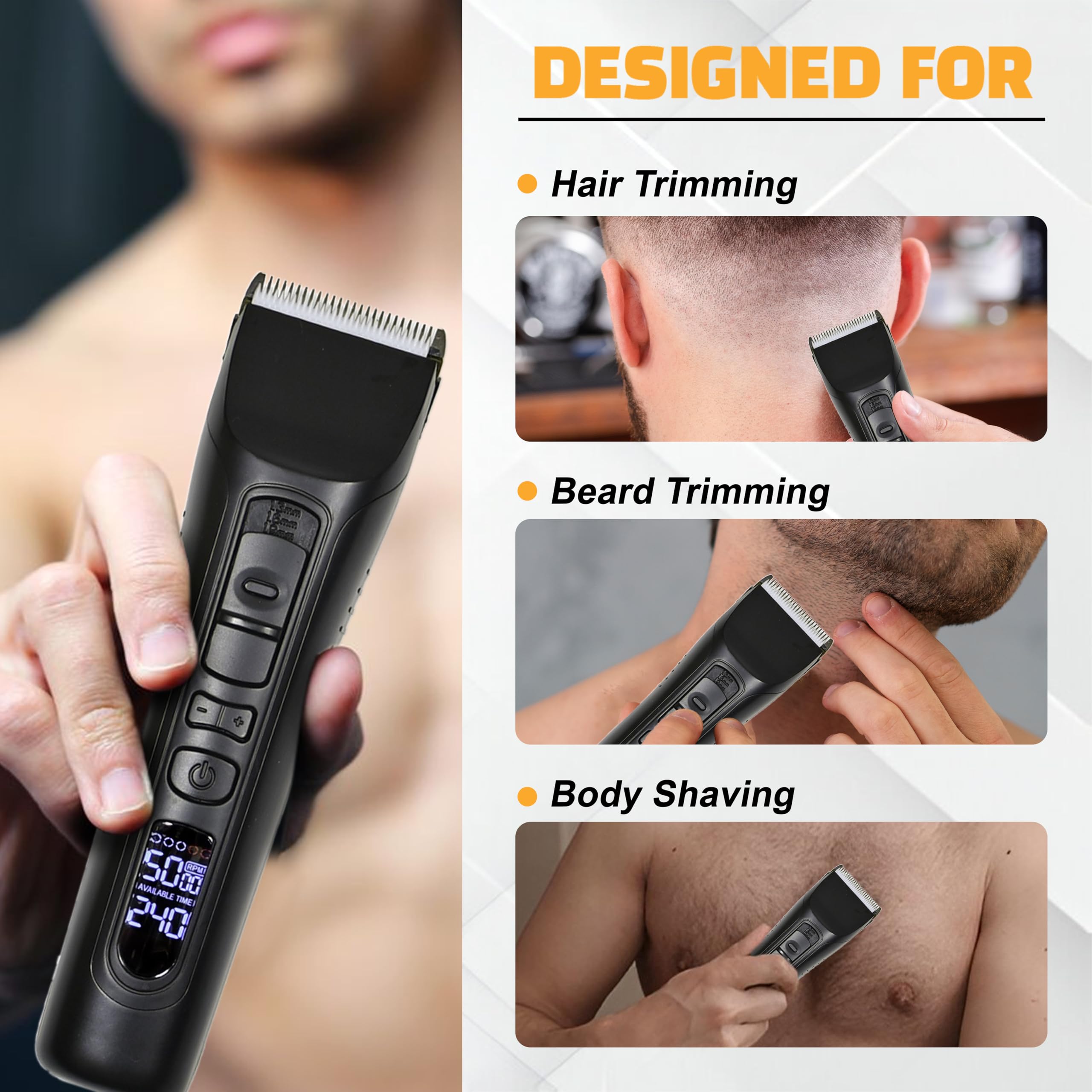 Brio Beardscape V1 kit versátil para barba y cuerpo, uso diario