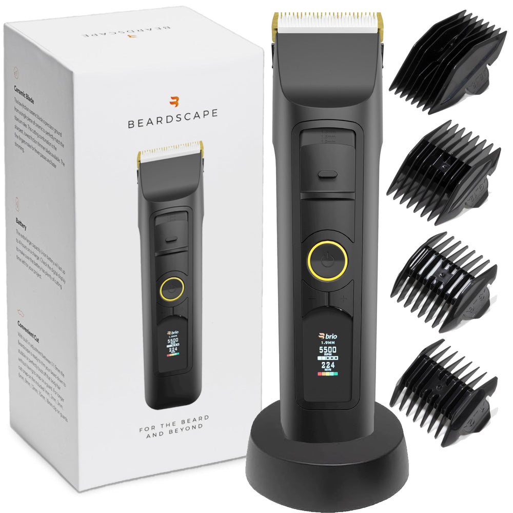 Brio Beardscape V2 con cuchilla cerámica de baja fricción para un corte suave