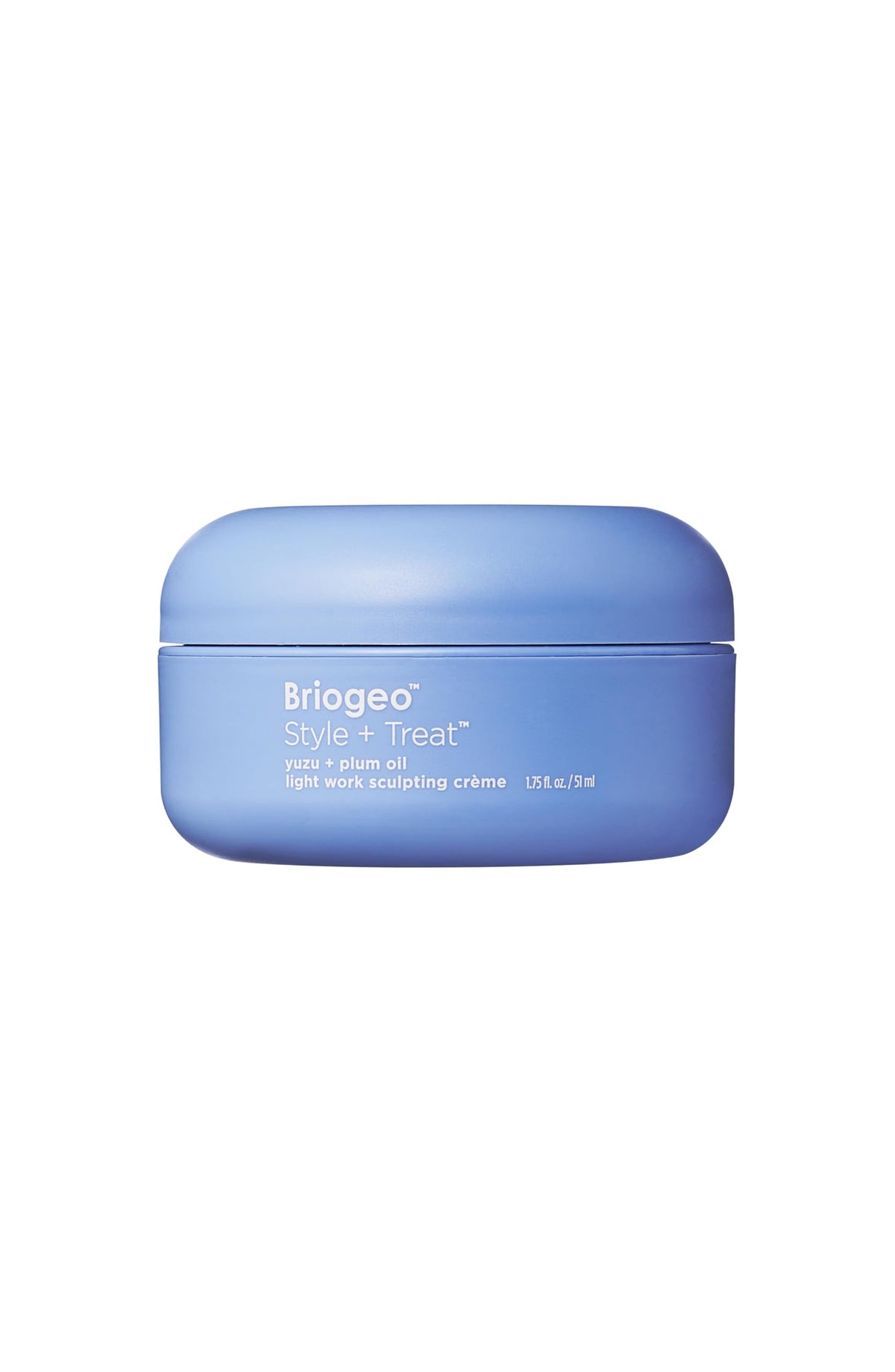 Briogeo crema-escultura flexible con Yuzu y Plum para definición suave.