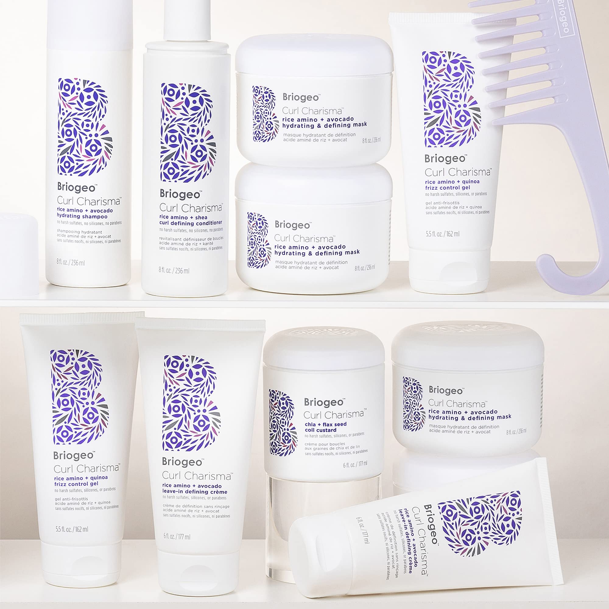 Briogeo Curl Charisma air-dried hair with soft hold after diffusion