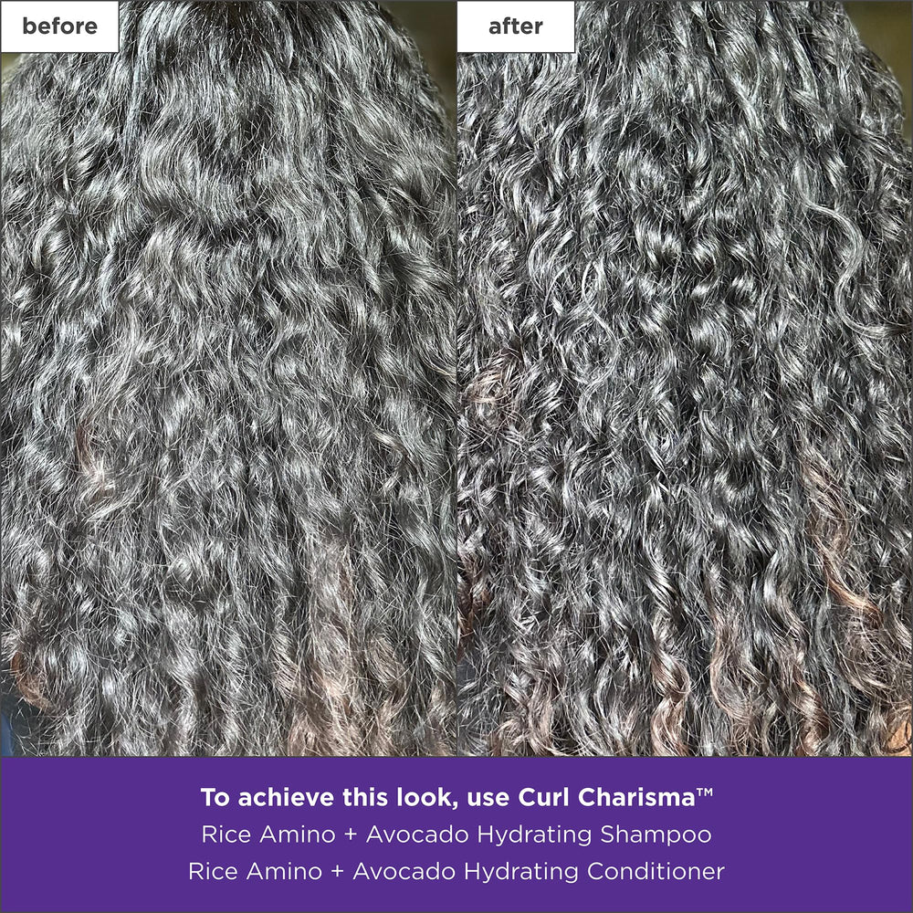 Briogeo Curl Charisma retención de humedad para brillo suave.