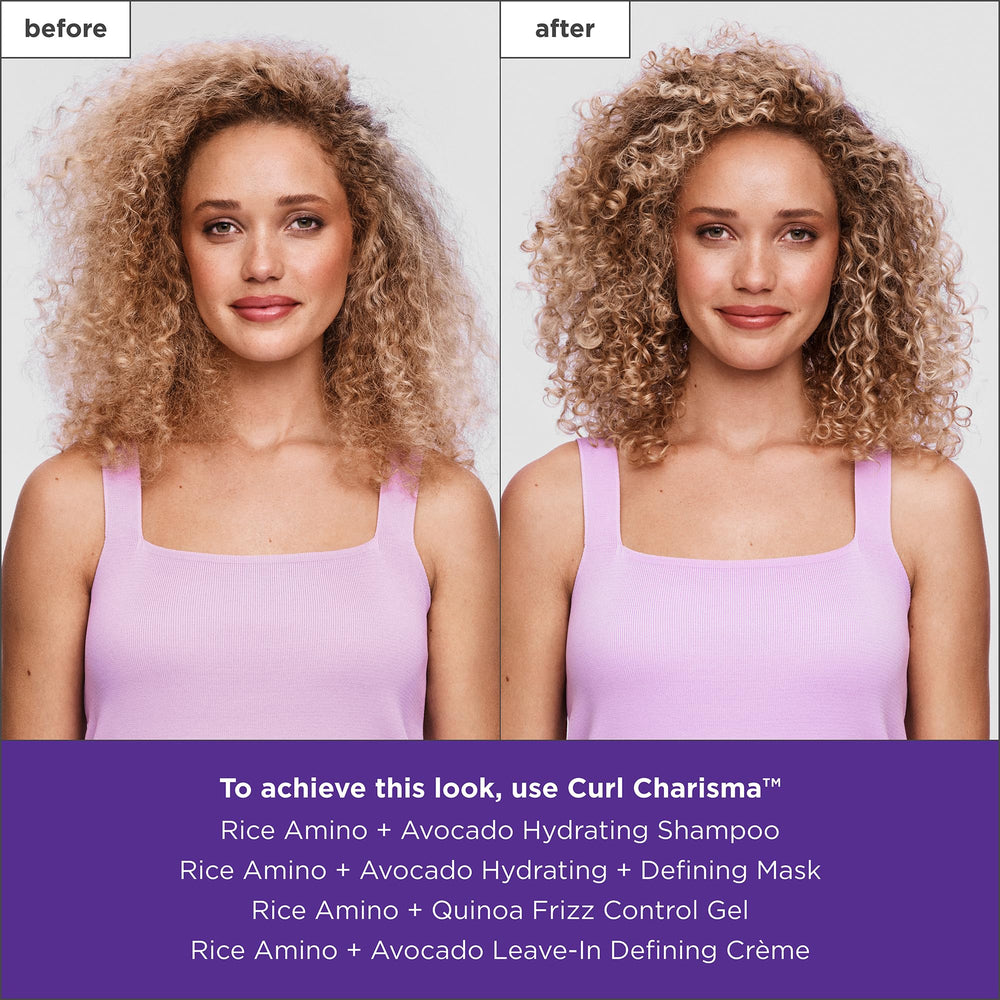 Uso multiestilo de Briogeo Curl Charisma para rizos y peinados variados.