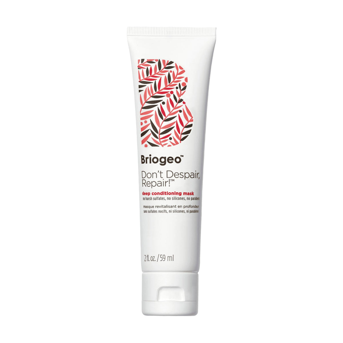 Briogeo mascarilla de reparación profunda en frasco, para cabello seco.