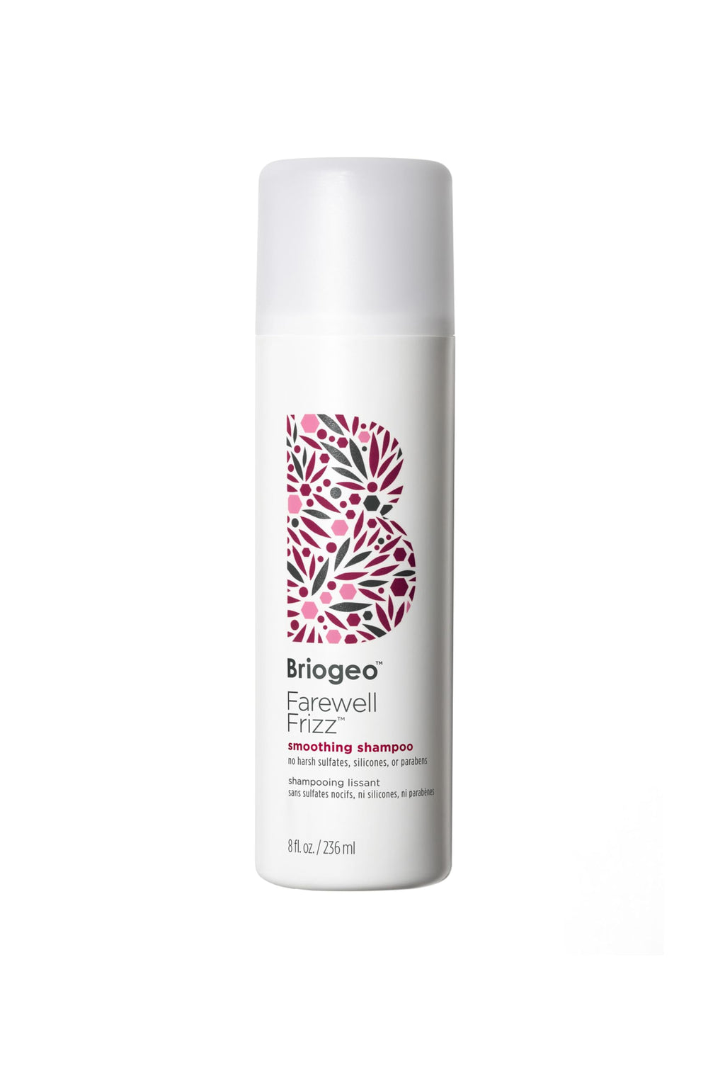 Briogeo Farewell Frizz Shampoing, bouteille prête, lutte contre les frisottis.