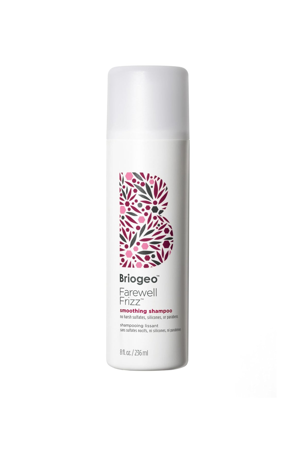 Briogeo Farewell Frizz Shampoing, bouteille prête, lutte contre les frisottis.
