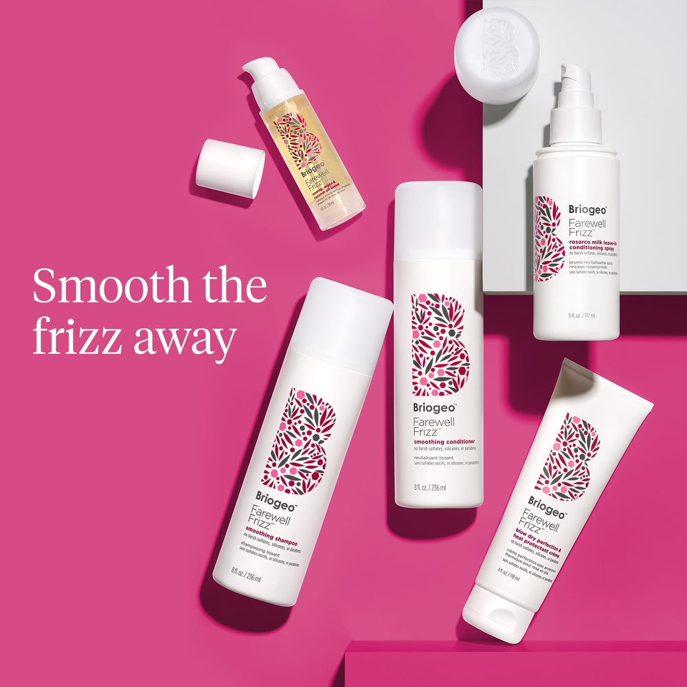 Briogeo Farewell Frizz Shampoing, huile de coco nourrissante.