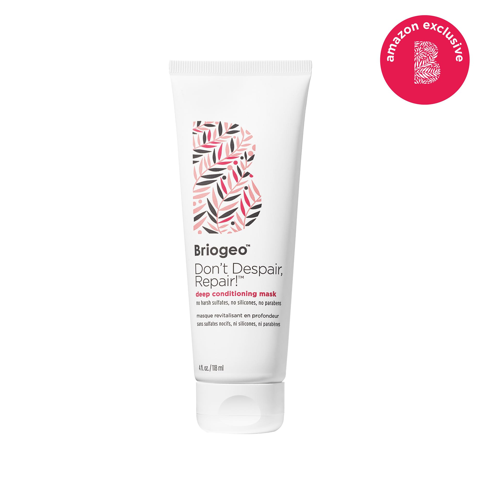 Briogeo – pot du masque, texture crèmeuse prête à l’application.