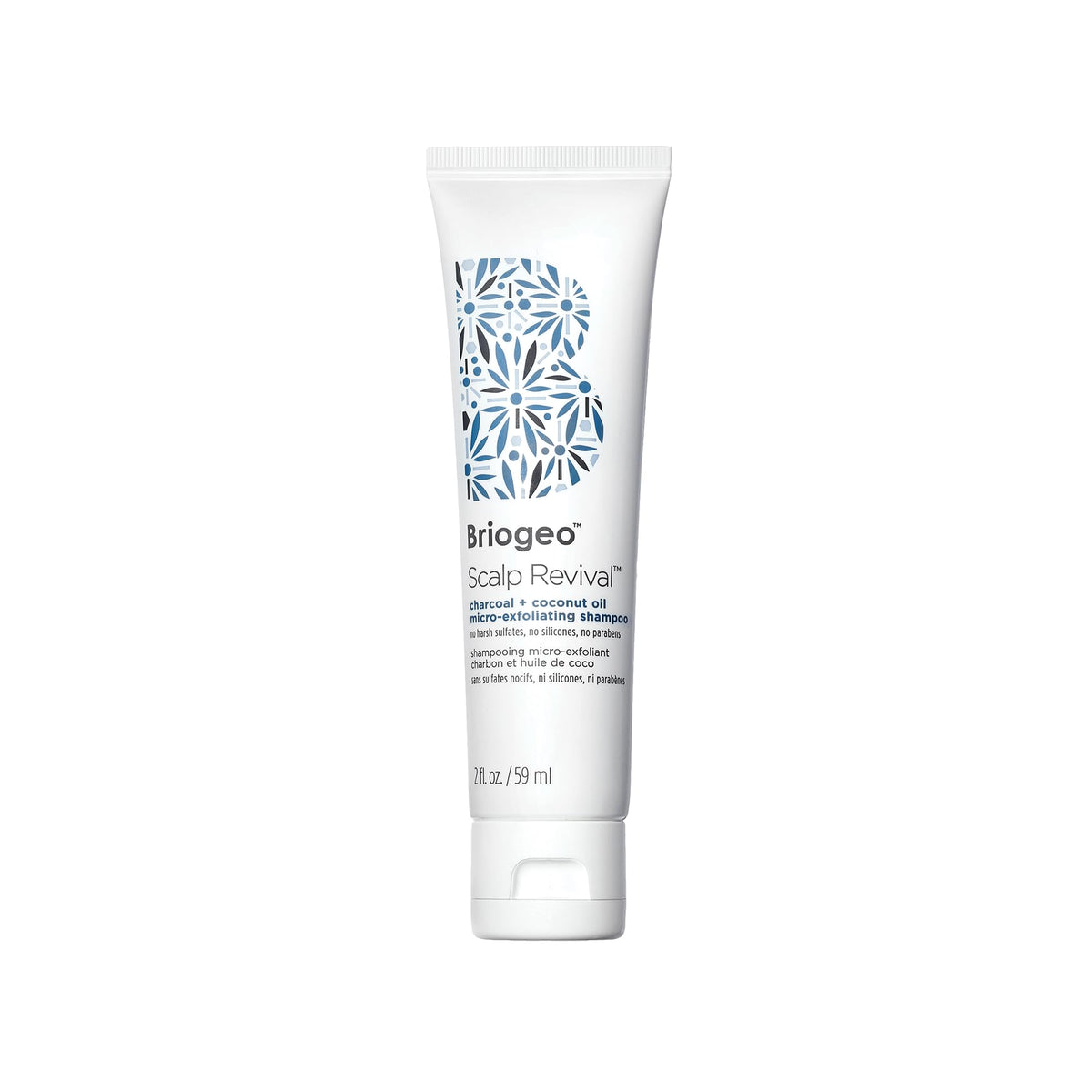 Briogeo Scalp Revival en botella exfoliante con carbón para detoxificar el cuero cabelludo