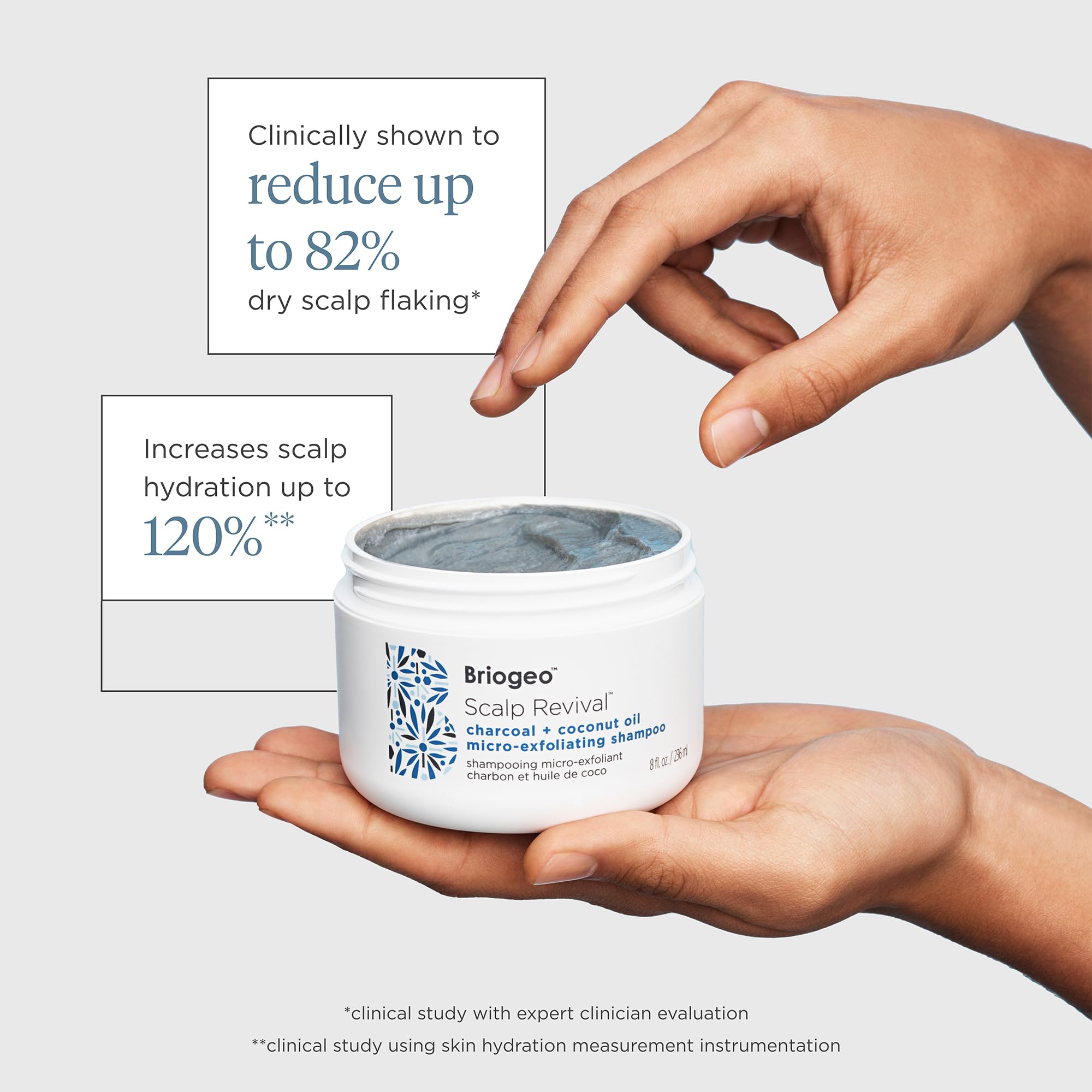 Celulosa microcristalina vegetal en Briogeo Scalp Revival para limpieza suave