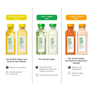 Briogeo Superfoods Mango + Cherry: nutrición para cabello y fibra capilar.