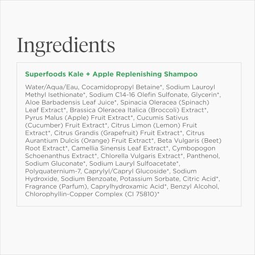 Briogeo Superfoods Matcha + Apple Champú uso diario recomendado para todo tipo de cabello