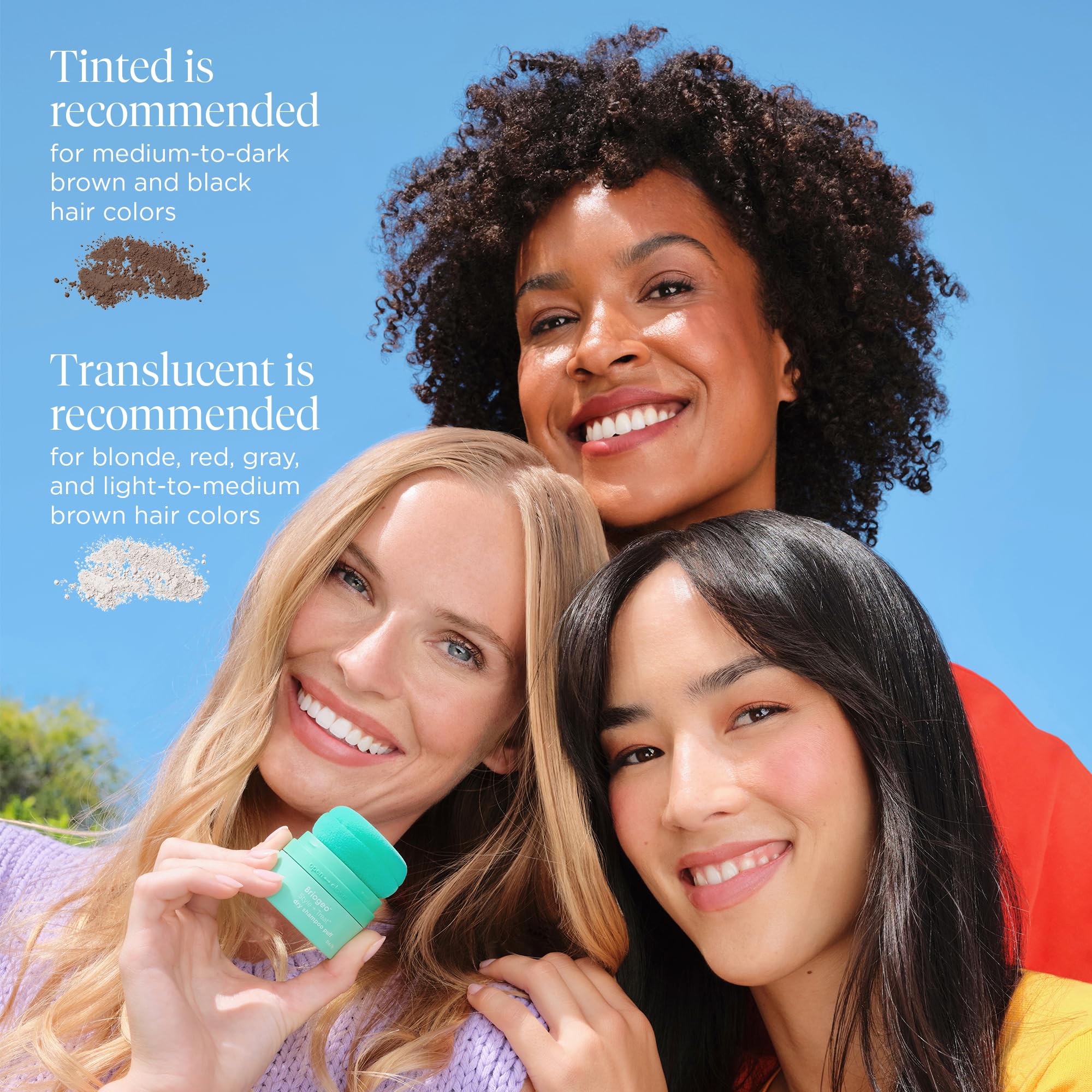 Sin Aerosol Briogeo Tratamiento Estilo Champú Seco, aplicación limpia