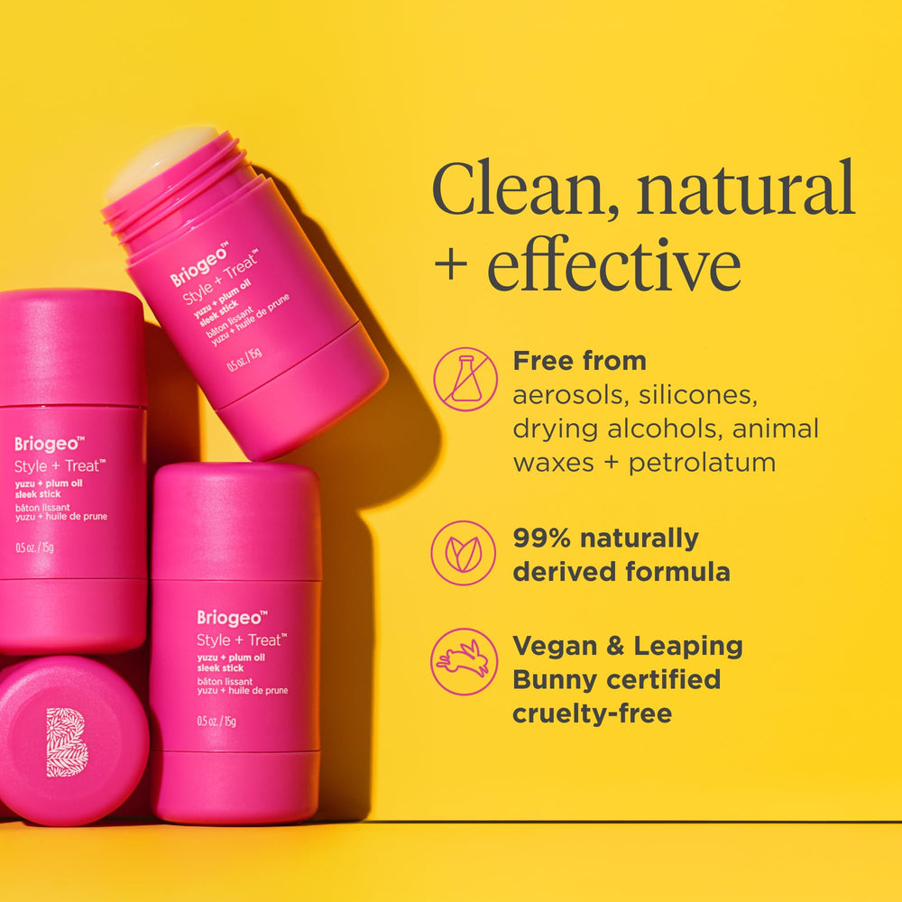 Briogeo vegan, cruelty-free formulation highlighted on packaging.