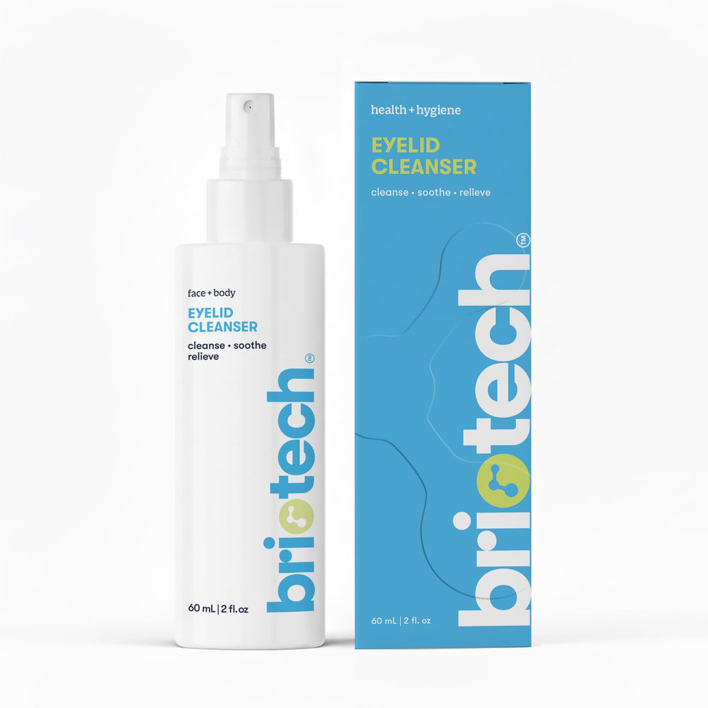 BRIOTECH Limpiador de párpados en spray para limpieza suave diaria
