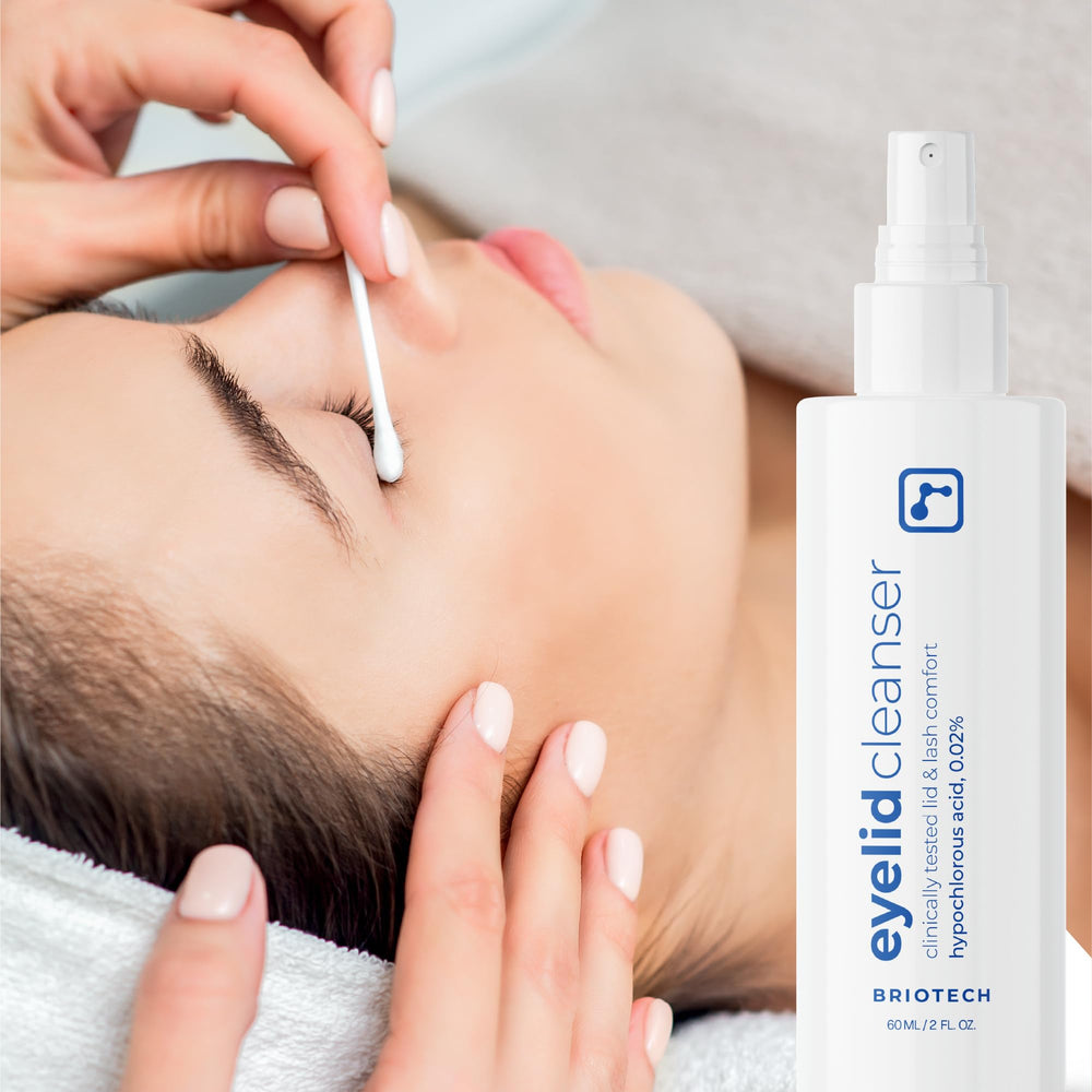 Cuidado ocular suave con limpiador de párpados BRIOTECH