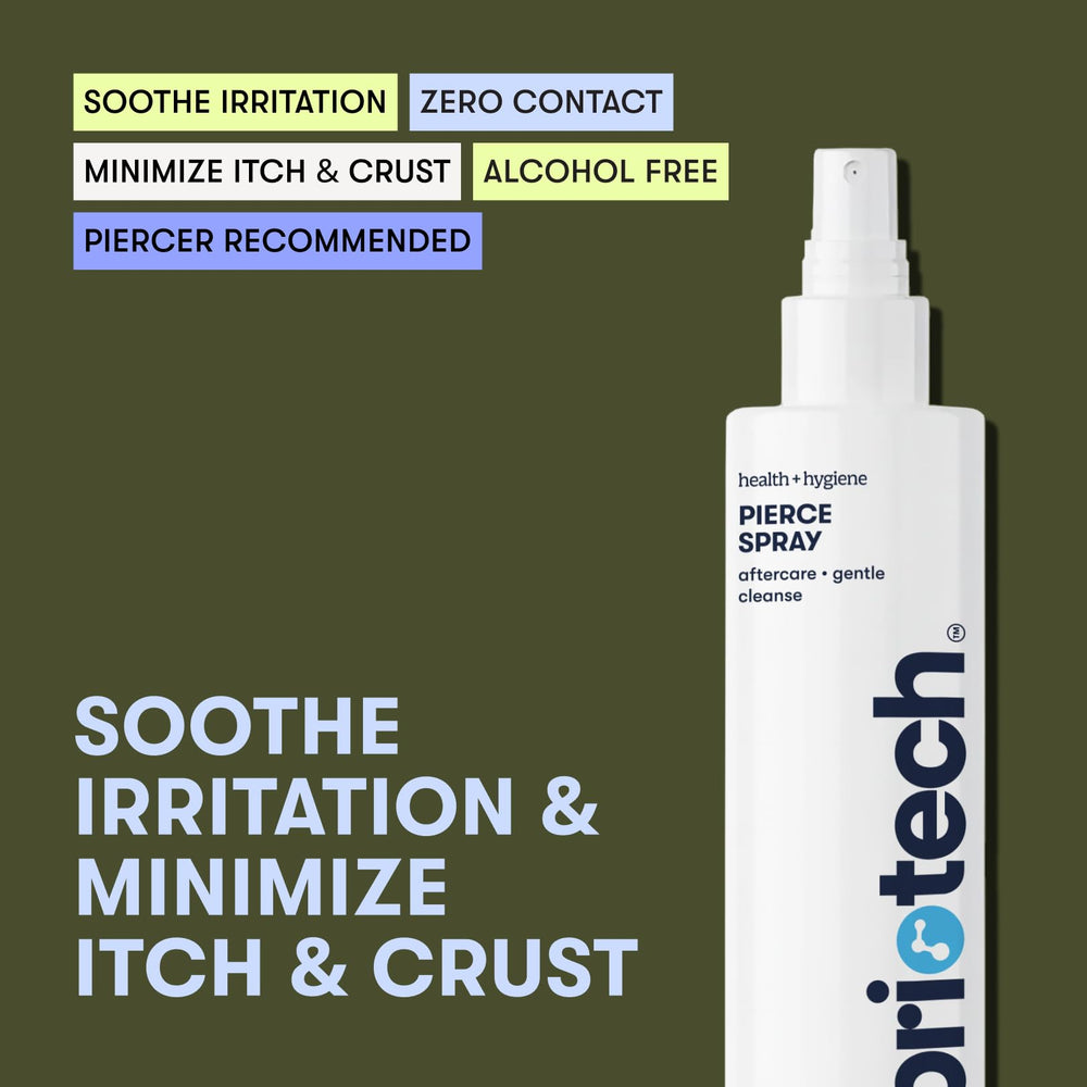 BRIOTECH Pierce Spray, aplicación en piercing para alivio suave y limpio