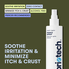 BRIOTECH Pierce Spray, aplicación en piercing para alivio suave y limpio