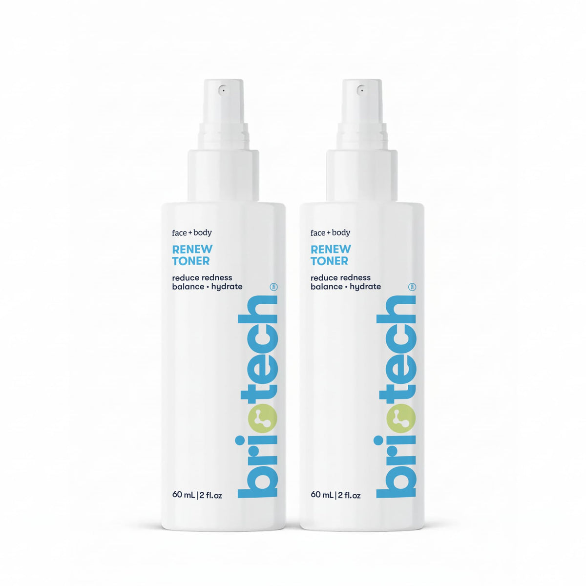 BRIOTECH Renew Toner: botella lista para aplicar en piel sensible, alivio suave.
