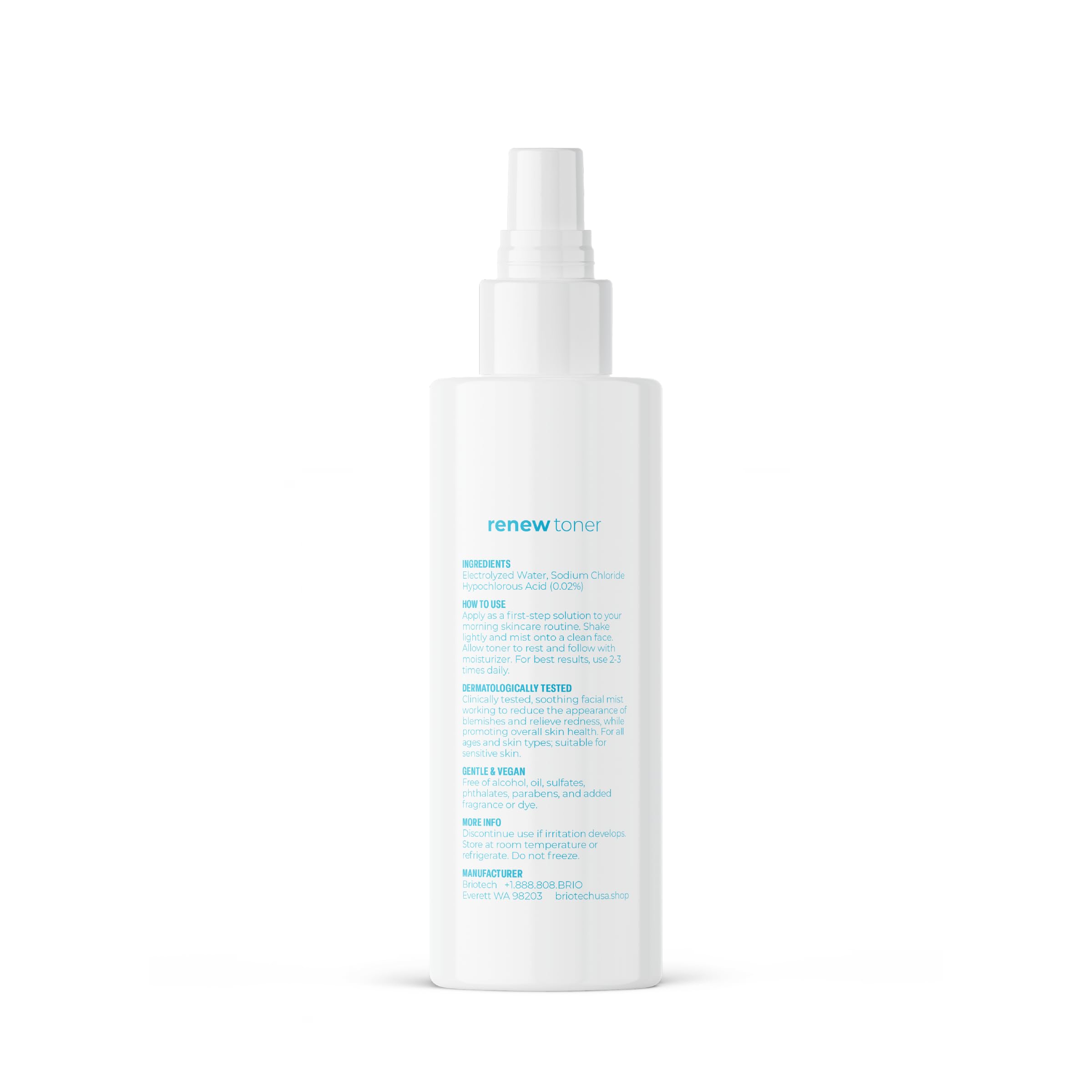 BRIOTECH Renew Toner pack doble para viaje y uso continuo.