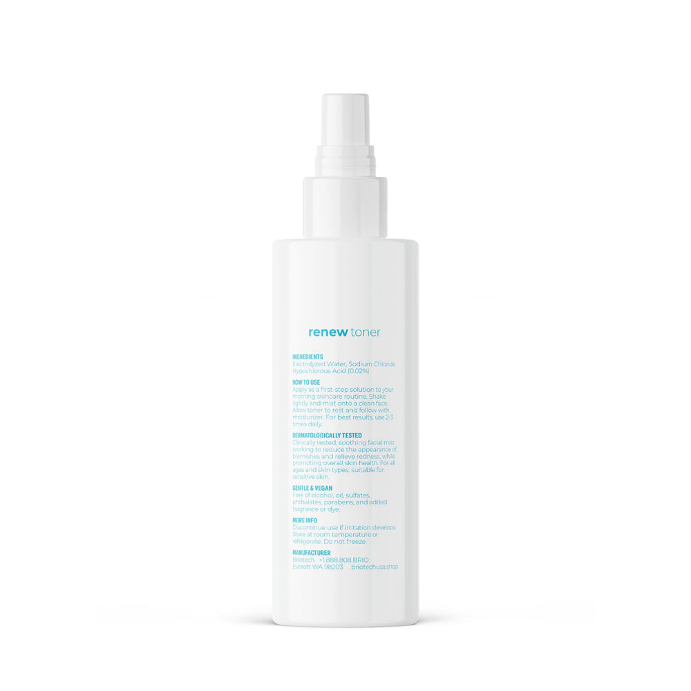 BRIOTECH Renew Toner pack doble para viaje y uso continuo.