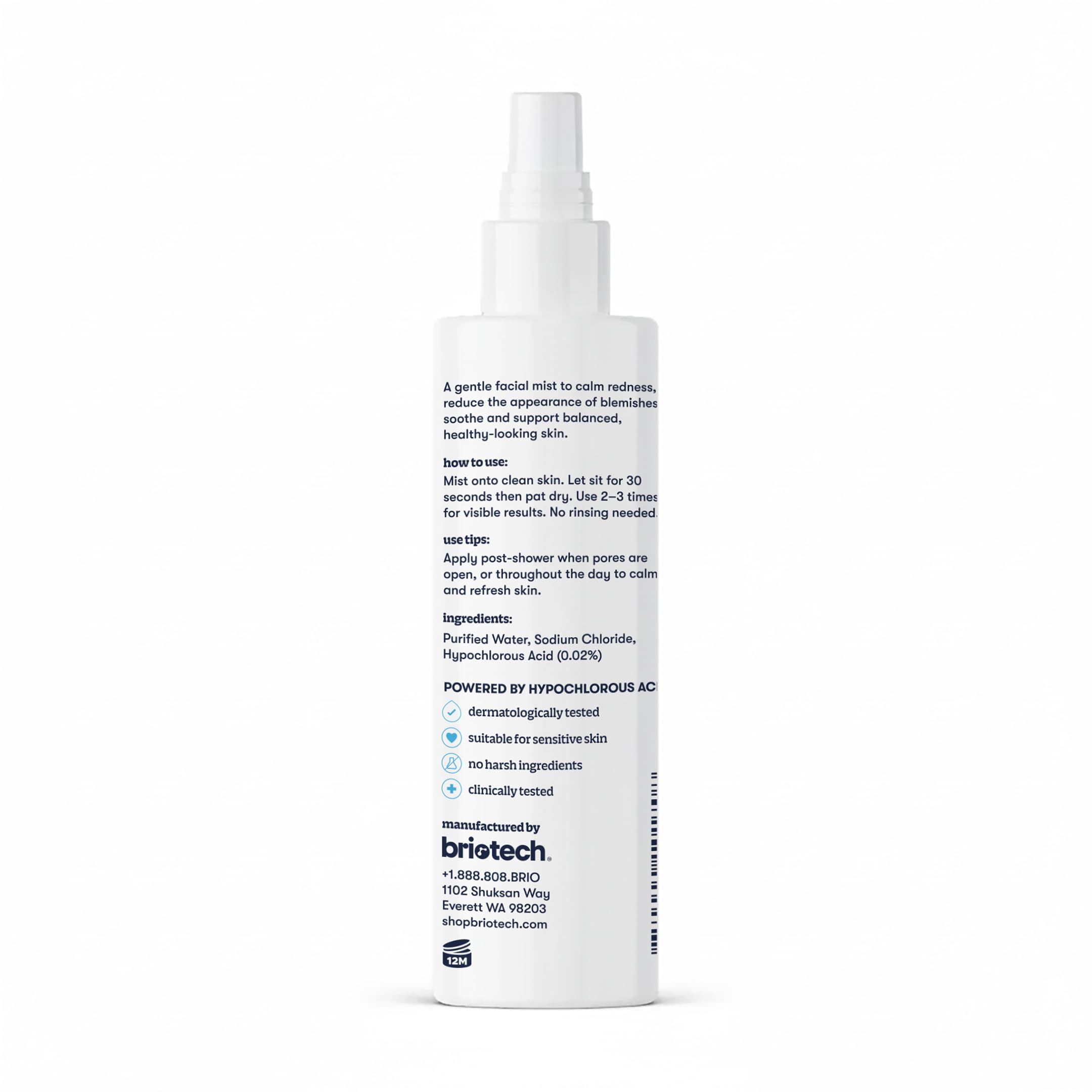 BRIOTECH Renew Toner uso diario recomendado para pieles sensibles