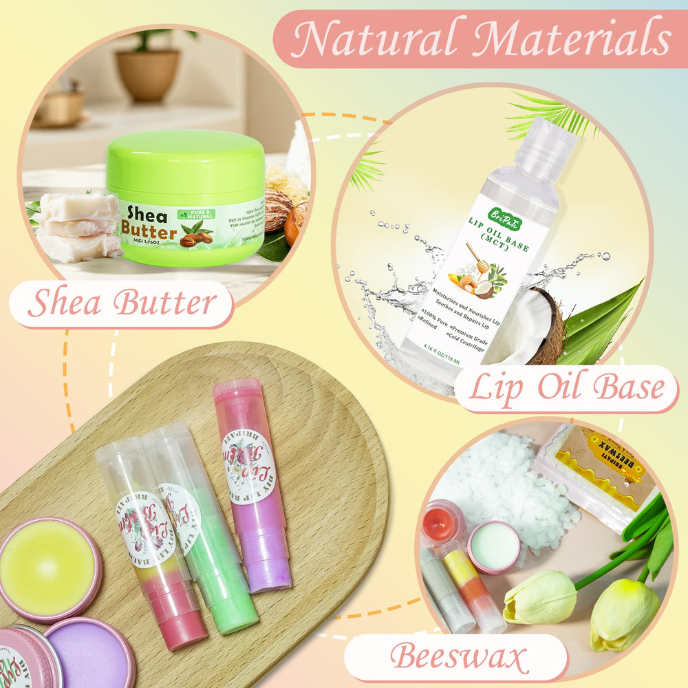 BRIPATI kit brico-balsamo-labial-pigmentos-mica: pigmentos mica para crear colores vibrantes
