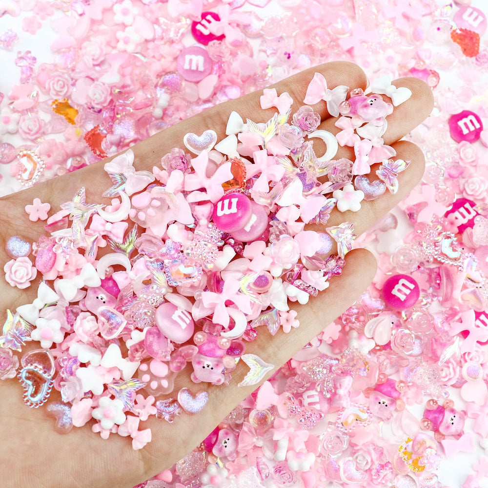 Briskbloom corazones, lazos y flores para uñas con aplicación sencilla