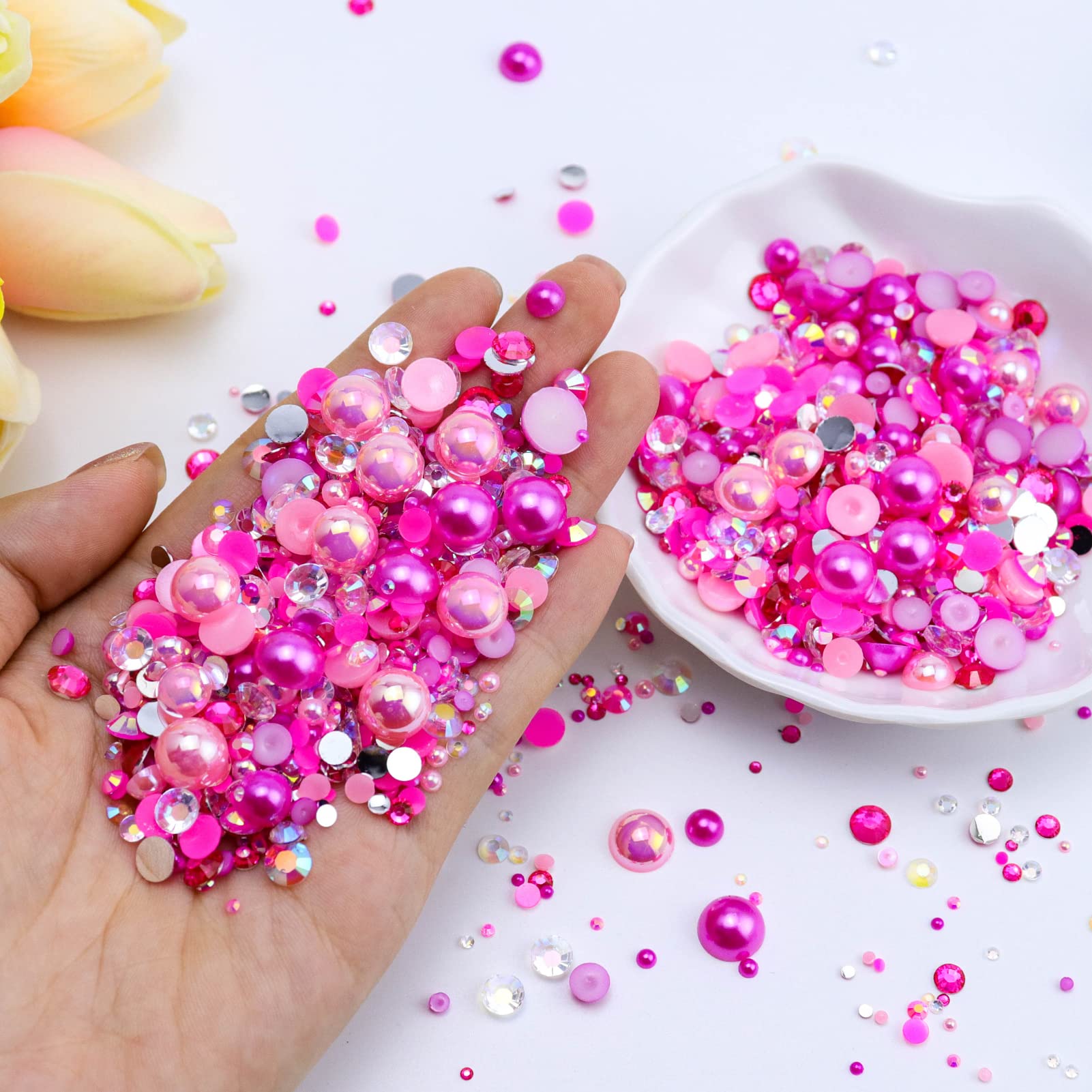 Briskbloom rhinestones de resina 2–6 mm para brillos duraderos en proyectos creativos.