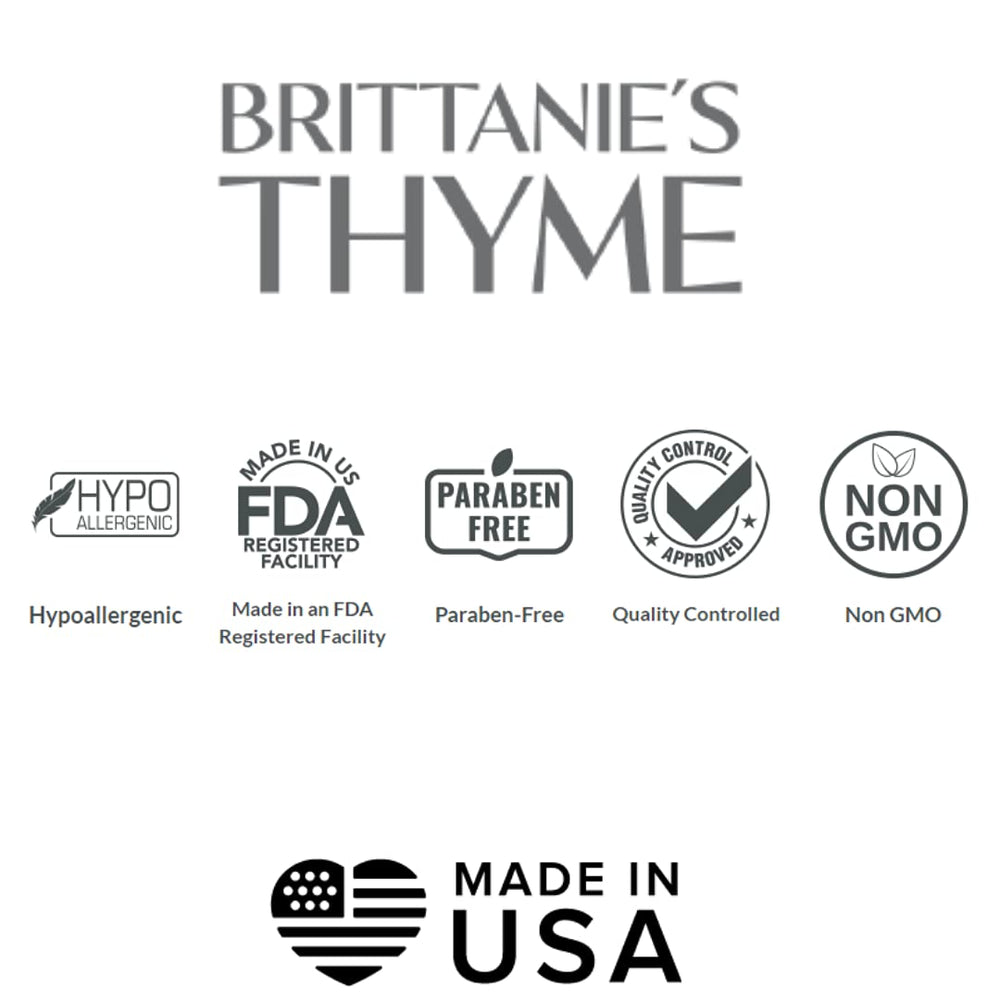 Brittanie's Thyme hecho en Estados Unidos, confianza familiar y calidad.