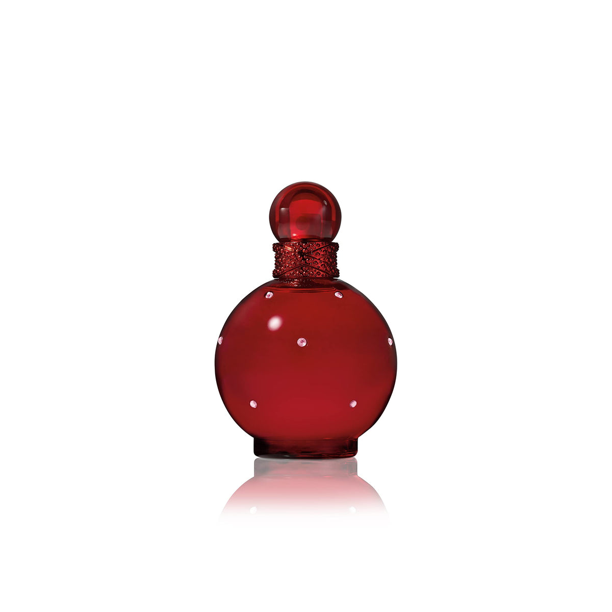 Britney Spears Hidden Fantasy: botella frontal roja, aroma seductor para uso nocturno