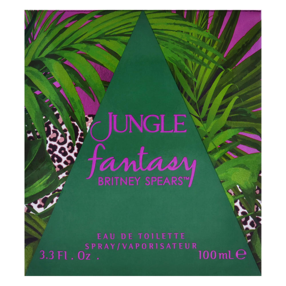 Britney Spears Jungle Fantasy, cristales rosas, frasco luminoso que inspira confianza.
