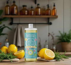 Brittanie's Thyme botellas grandes de 32 onzas cada una para la recarga.