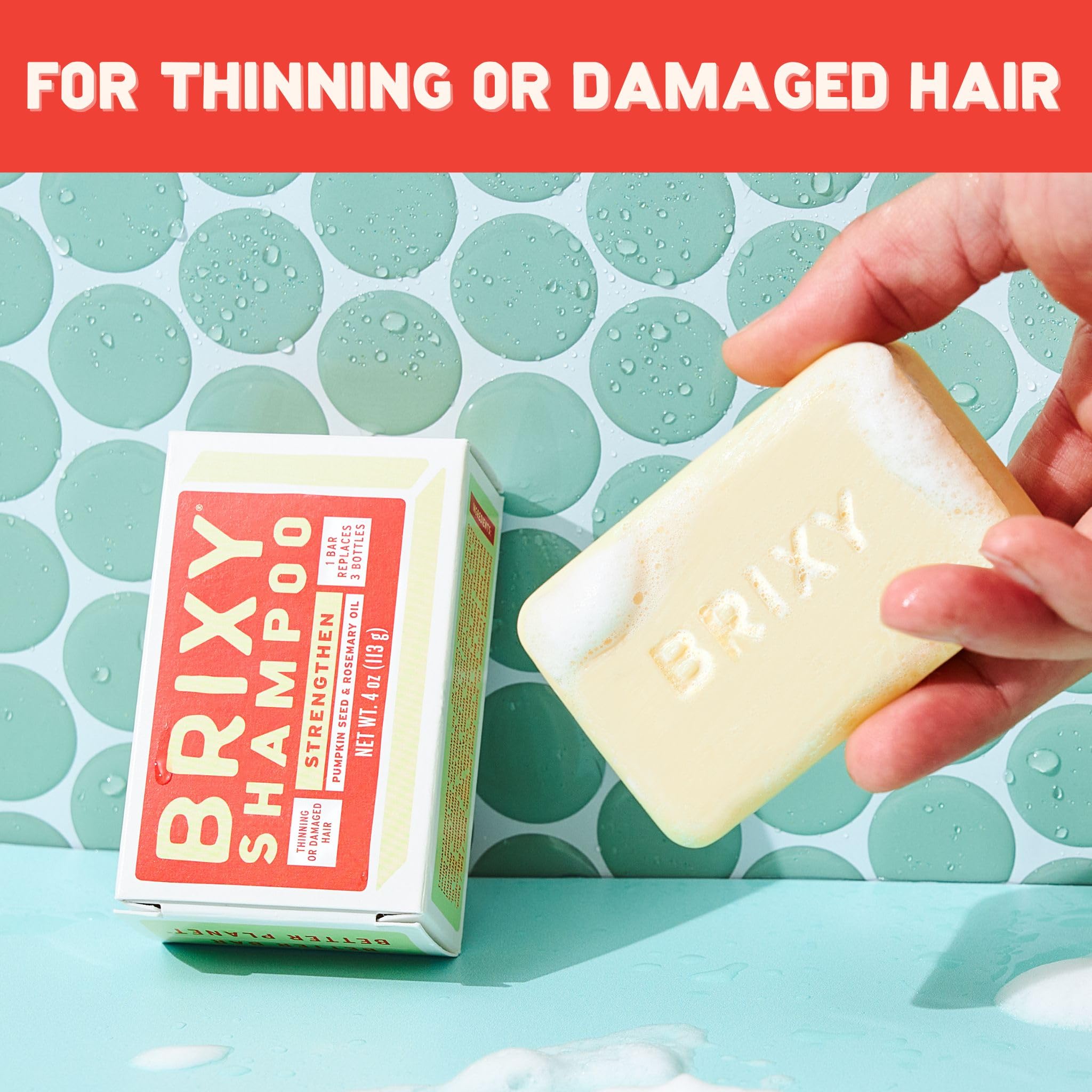 BRIXY barra champú envase reciclable sin plástico