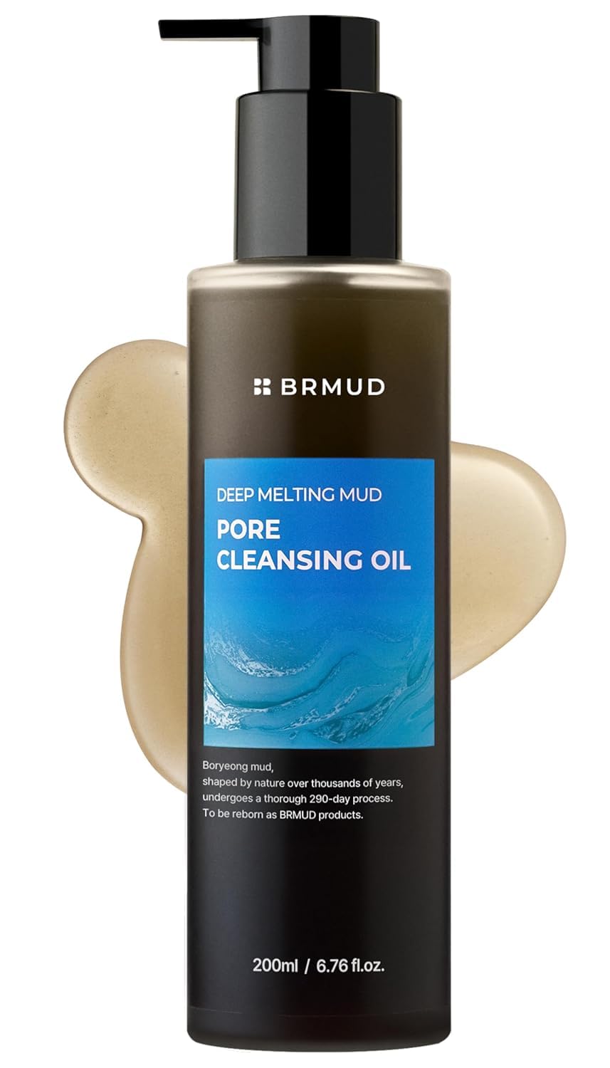 BRMUD: la botella muestra el aceite desmaquillante que disuelve maquillaje suavemente.