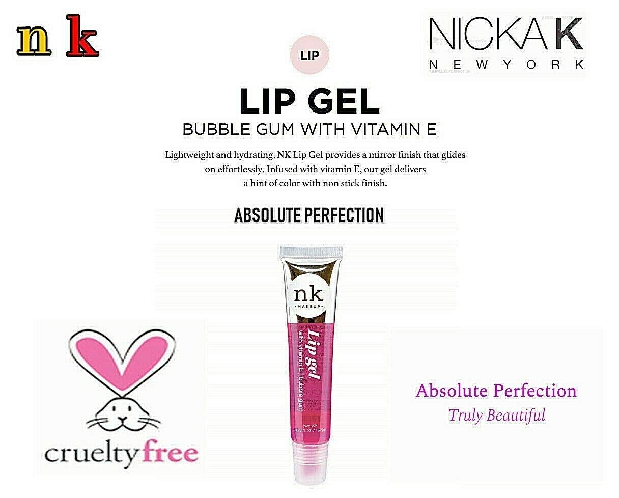 Nicka K gel labial con aplicador flexible para una aplicación precisa.