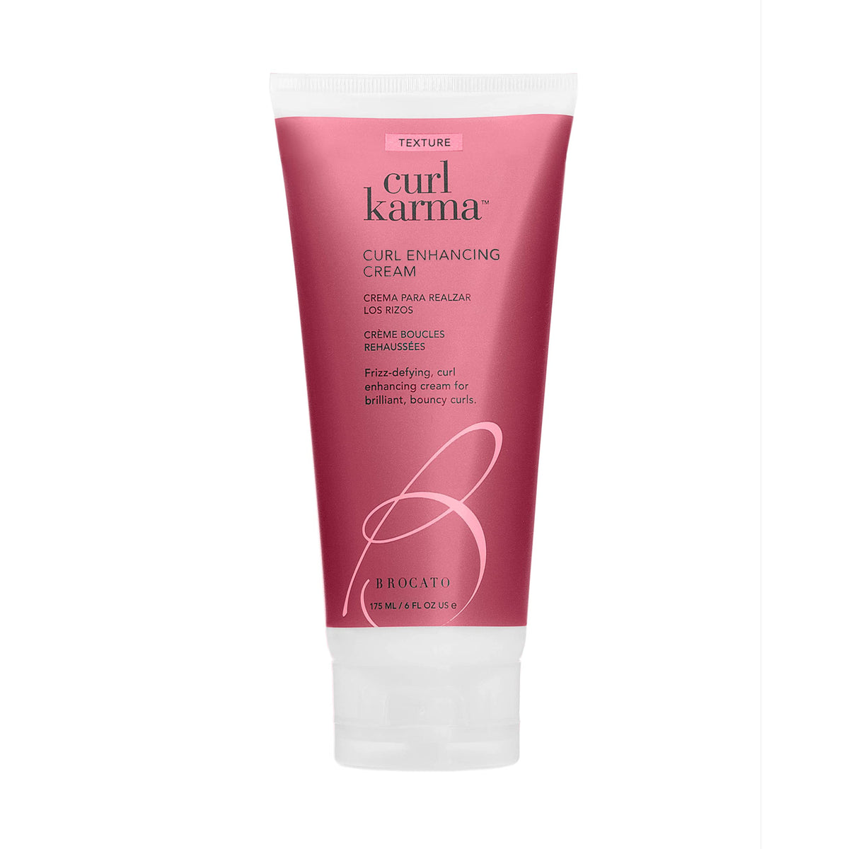Brocato Curl Karma crema-definición para rizos, aporta definición y elasticidad duradera.