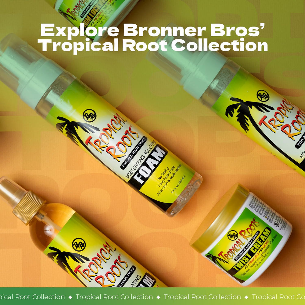 Bronner Bros Aceite Crecimiento Tropical Textura sedosa para distribución fácil
