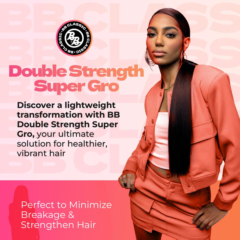 Bronner Bros Doble Potencia Super Gro: aplicación en cuero cabelludo para frescura.