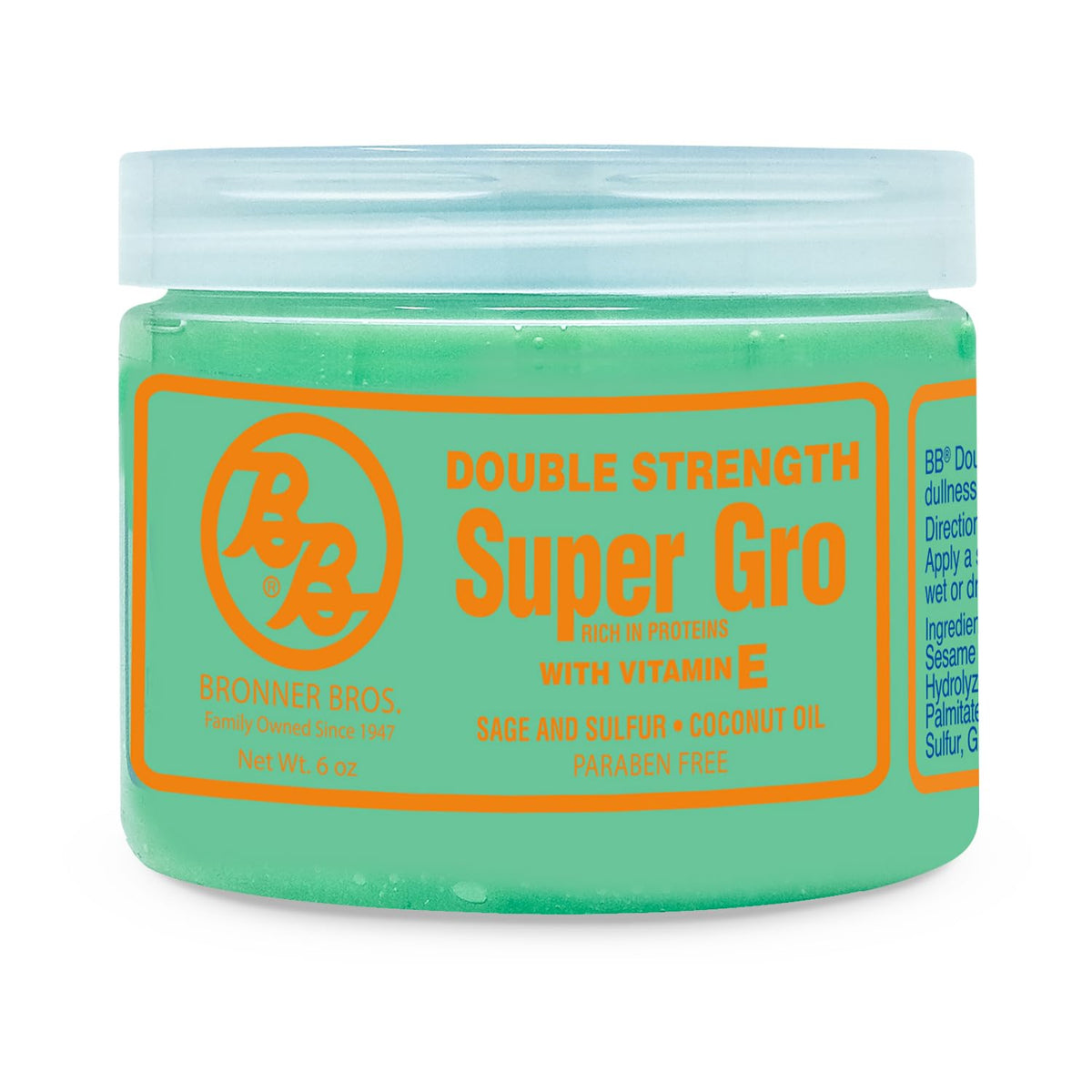 Bronner Bros Doble Potencia Super Gro: vertido suave para aplicación precisa.