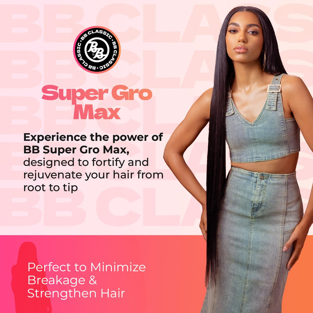 Bronner Bros Super Gro aplica en cuero cabelludo para confort capilar.