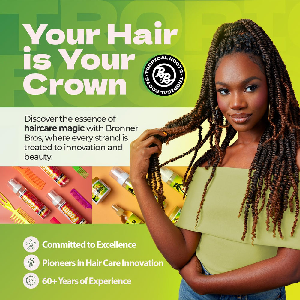 Bronner Bros Tropical Roots Twist Crema para locks con cuidado natural